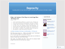 Tablet Screenshot of depravitydepravity.wordpress.com