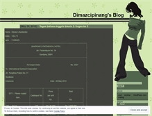 Tablet Screenshot of dimazcipinang.wordpress.com
