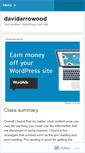 Mobile Screenshot of davidarrowood.wordpress.com
