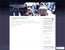 Tablet Screenshot of fannishland.wordpress.com