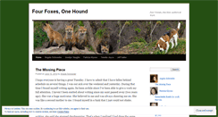 Desktop Screenshot of fourfoxesonehound.wordpress.com