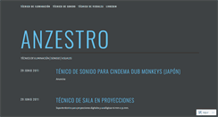 Desktop Screenshot of anzestro.wordpress.com