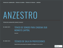 Tablet Screenshot of anzestro.wordpress.com