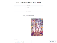 Tablet Screenshot of anonymousenchilada.wordpress.com