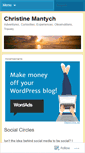 Mobile Screenshot of christinemantych.wordpress.com