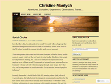 Tablet Screenshot of christinemantych.wordpress.com