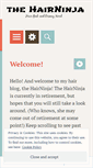 Mobile Screenshot of hairninja.wordpress.com