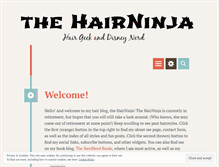 Tablet Screenshot of hairninja.wordpress.com