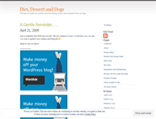 Tablet Screenshot of dietdessertndogs.wordpress.com