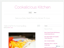 Tablet Screenshot of cookaliciouskitchen.wordpress.com