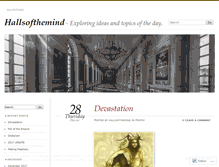 Tablet Screenshot of hallsofthemind.wordpress.com