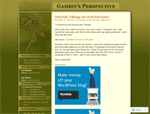 Tablet Screenshot of bloggambit.wordpress.com