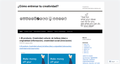 Desktop Screenshot of comoentrenartucreatividad.wordpress.com
