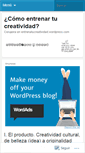 Mobile Screenshot of comoentrenartucreatividad.wordpress.com