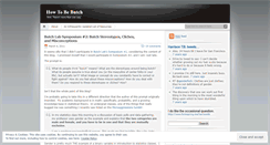 Desktop Screenshot of howtobebutch.wordpress.com