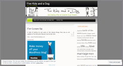 Desktop Screenshot of fivekidsandadog.wordpress.com