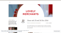 Desktop Screenshot of lovelymerchants.wordpress.com