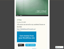 Tablet Screenshot of dalalalshareif.wordpress.com