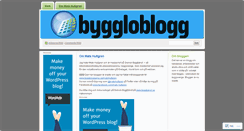 Desktop Screenshot of bygglobloggen.wordpress.com