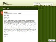 Tablet Screenshot of dd303.wordpress.com