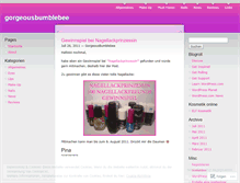 Tablet Screenshot of gorgeousbumblebee.wordpress.com