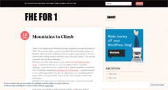 Desktop Screenshot of fhefor1.wordpress.com