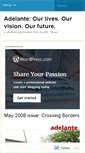 Mobile Screenshot of adelanteonline.wordpress.com