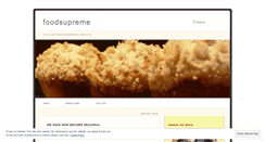 Desktop Screenshot of foodsupreme.wordpress.com