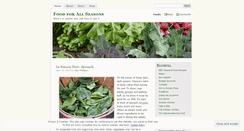 Desktop Screenshot of foodforallseasons.wordpress.com