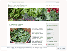 Tablet Screenshot of foodforallseasons.wordpress.com