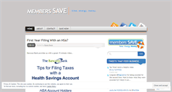 Desktop Screenshot of memberssave.wordpress.com