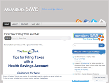 Tablet Screenshot of memberssave.wordpress.com