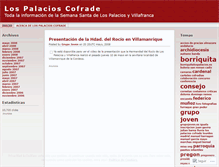 Tablet Screenshot of lospalacioscofrade.wordpress.com