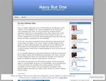 Tablet Screenshot of manybutone.wordpress.com
