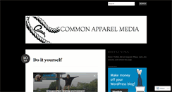 Desktop Screenshot of commonapparel.wordpress.com