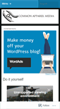 Mobile Screenshot of commonapparel.wordpress.com