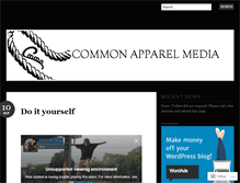 Tablet Screenshot of commonapparel.wordpress.com