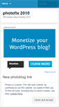 Mobile Screenshot of photofix2010.wordpress.com