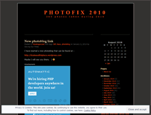 Tablet Screenshot of photofix2010.wordpress.com