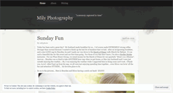 Desktop Screenshot of milyphotography.wordpress.com