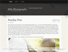 Tablet Screenshot of milyphotography.wordpress.com