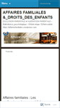 Mobile Screenshot of affairesfamiliales.wordpress.com