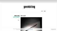 Desktop Screenshot of geekbling.wordpress.com