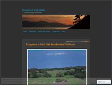Tablet Screenshot of mountainstomudflats.wordpress.com