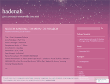 Tablet Screenshot of hadenah.wordpress.com