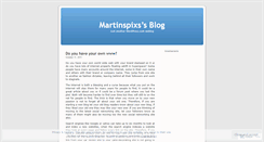 Desktop Screenshot of martinspixs.wordpress.com