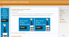 Desktop Screenshot of creativemother.wordpress.com