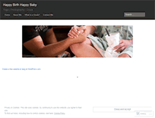 Tablet Screenshot of happybirthhappybaby.wordpress.com