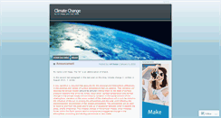 Desktop Screenshot of climatechange1.wordpress.com