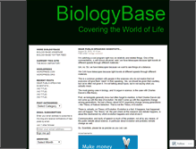 Tablet Screenshot of biologybase.wordpress.com